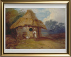 View in Southern India, with a Warrior Outside his Hut