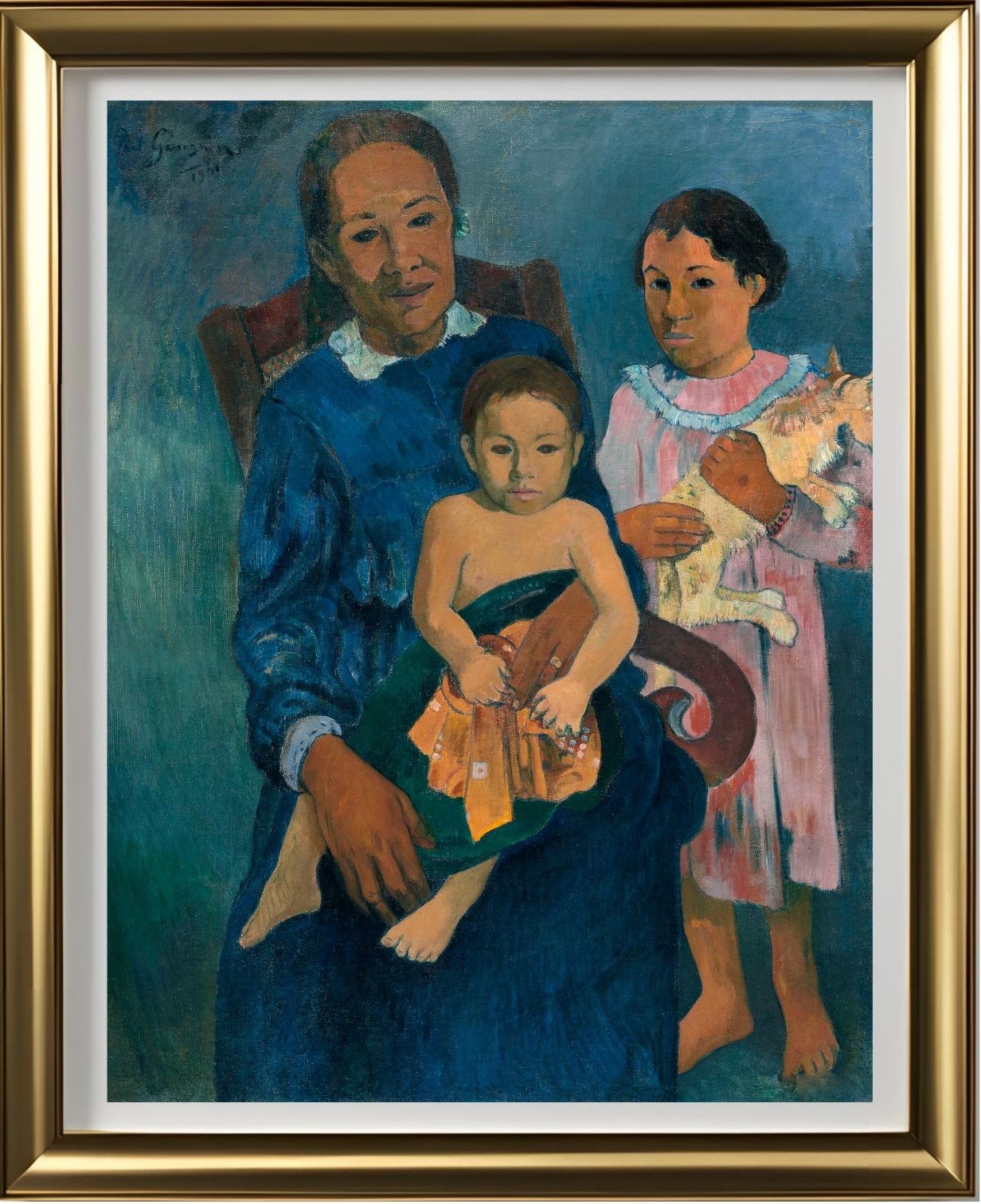 Polynesian Woman with Children