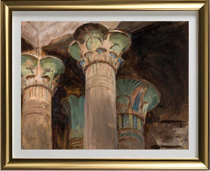 Isis – capitals in the temple of Isis. From the journey to Egypt