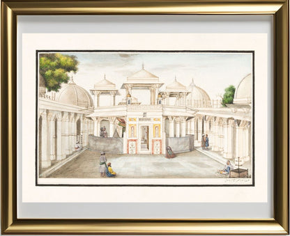 Interior of the Darga of Qadam Sharif