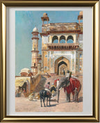 Before the great Jami Masjid mosque, Mathura, India