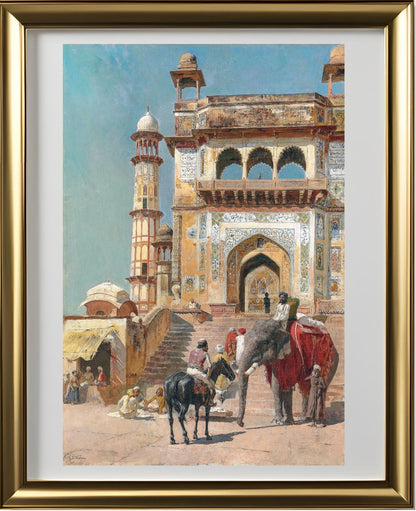 Before the great Jami Masjid mosque, Mathura, India