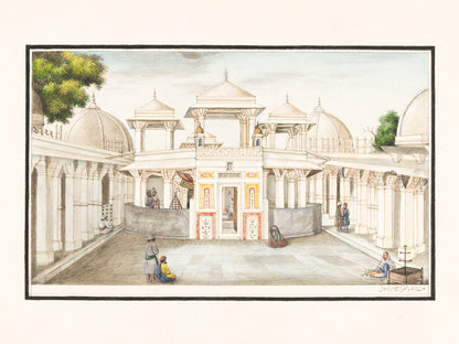 Interior of the Darga of Qadam Sharif