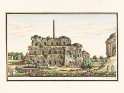 Lat (piller) of Asoka and Firoz Shah's Kotila