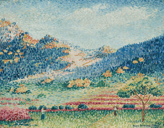 Paysage avec les petites montagnes mauresques