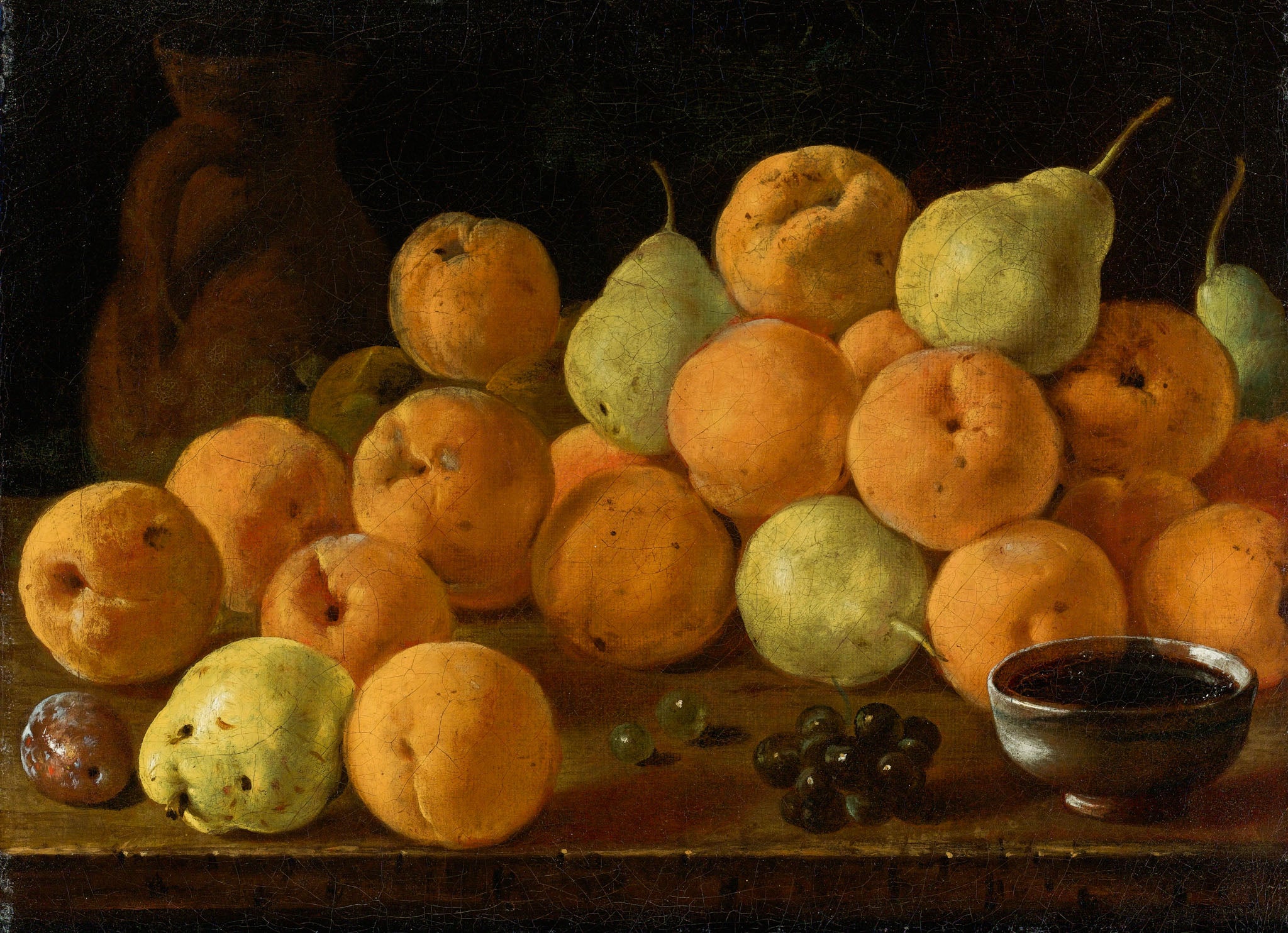Still Life With Peaches, Pears And Grapes