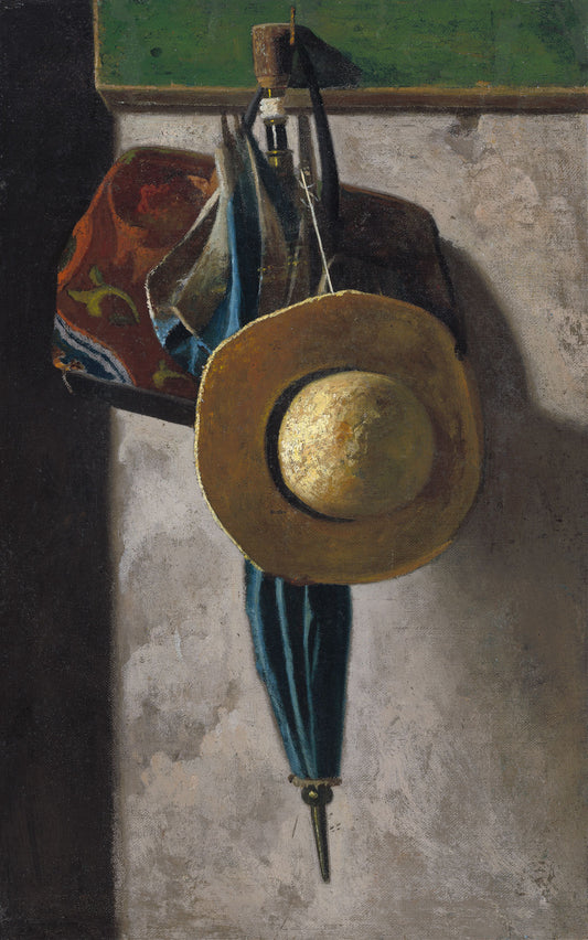 Straw Hat, Bag and Umbrella