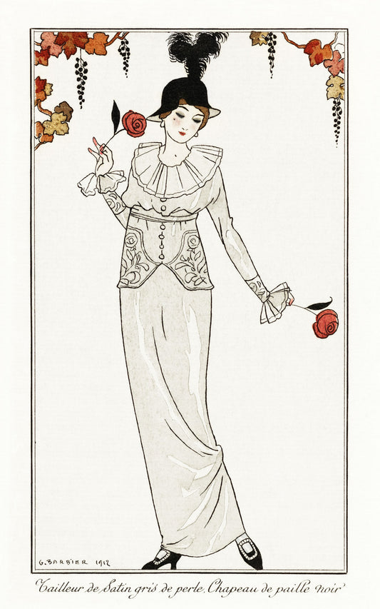 Tailleur de Satin Gris