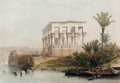 The hypaethral temple at Philae called the Bed of Pharaoh