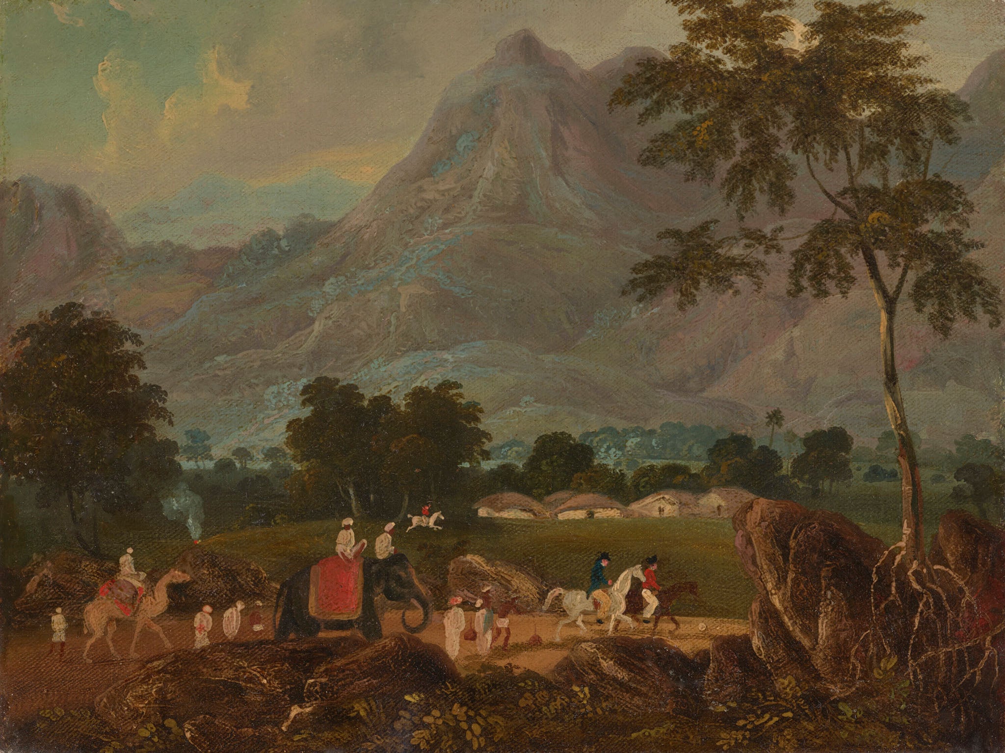 The road from Calcutta to Patna with an elephant and a camel