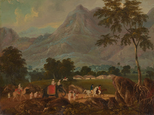 The road from Calcutta to Patna with an elephant and a camel