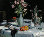 Tulips and a Coffee Pot