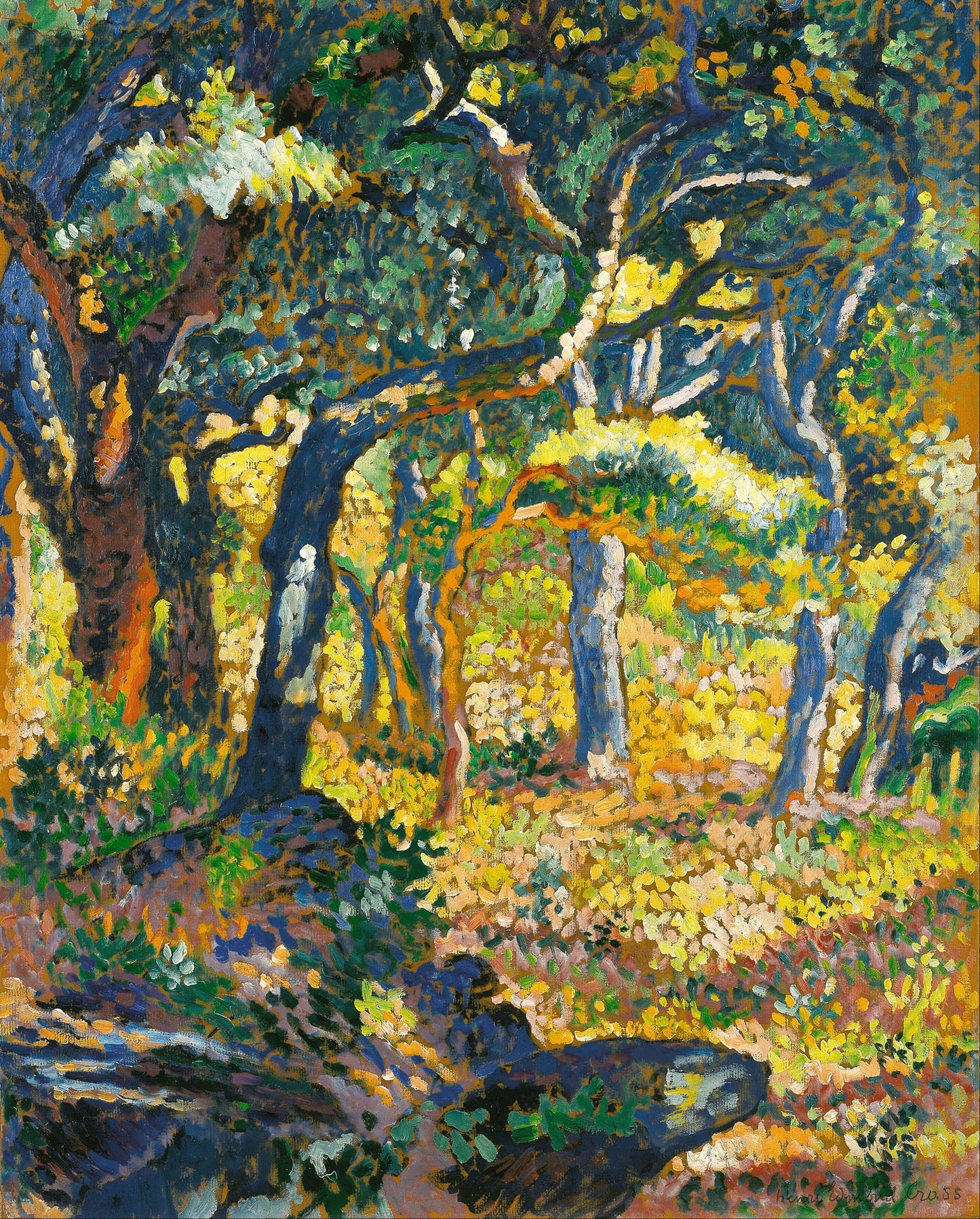 Une clairière en Provence (Étude)
