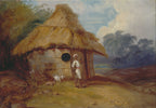 View in Southern India, with a Warrior Outside his Hut
