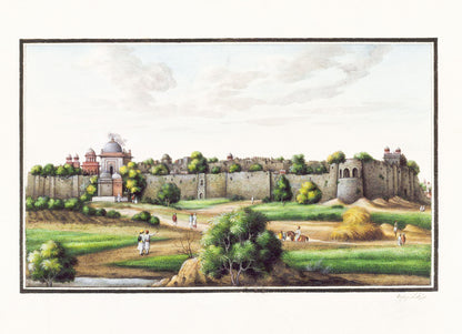 Walls of the Purana Qila, Delhi