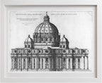 Elevation Showing the Exterior of Saint Peter's Basilica from the South as Conceived by Michelangelo
