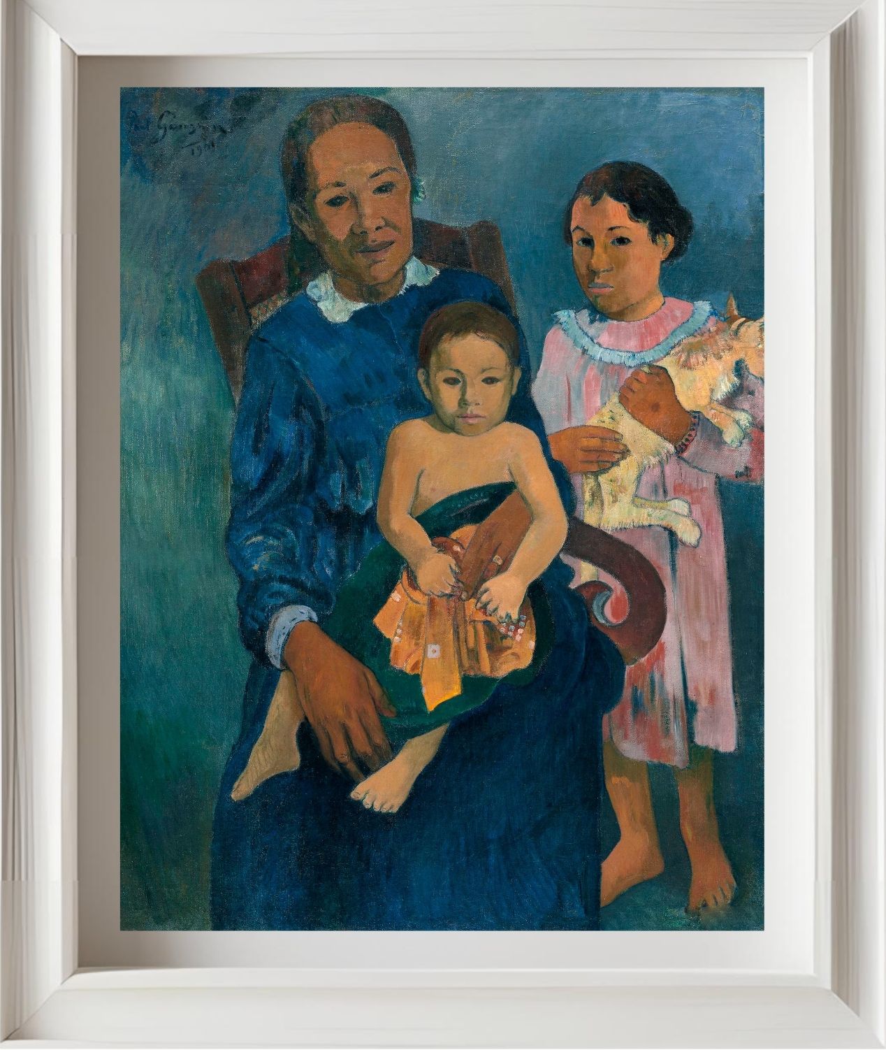 Polynesian Woman with Children
