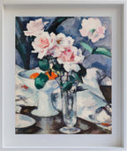 Pink Roses in a Glass Vase