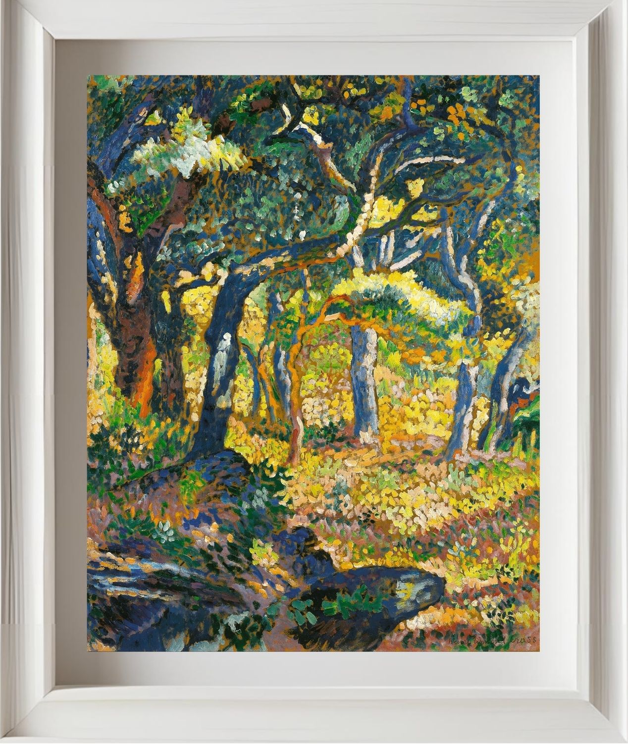 Une clairière en Provence (Étude)