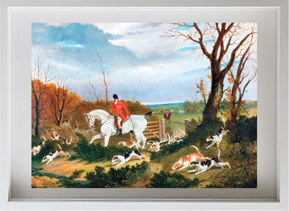 The Suffolk Hunt - Going to Cover near Herringswell