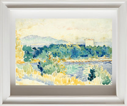 Mediterranean Landscape with a White House