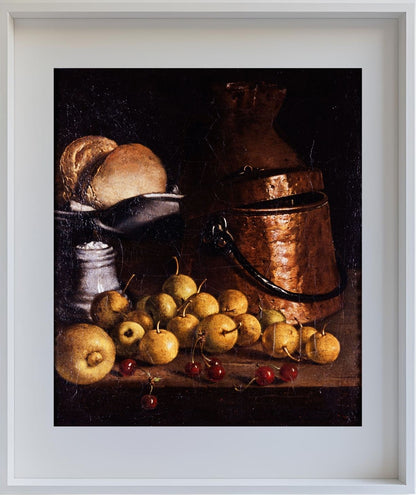 Still Life with Fruits and Cooking Utensils (c.1760)