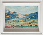 Paysage avec les petites montagnes mauresques