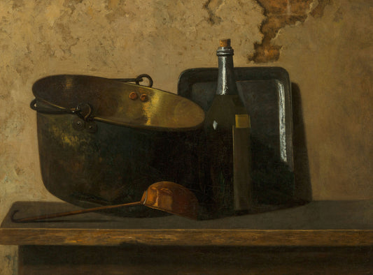 Wine and Brass Stewing Kettle (Preparation of French Potage)