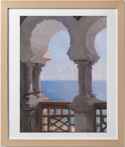 Moorish porch of the Bakhchi-Dere villa in Yalta. From the journey to Crimea