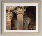 Isis – capitals in the temple of Isis. From the journey to Egypt