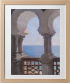 Moorish porch of the Bakhchi-Dere villa in Yalta. From the journey to Crimea