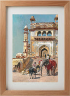 Before the great Jami Masjid mosque, Mathura, India