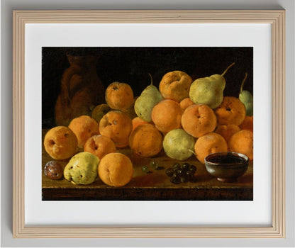 Still Life With Peaches, Pears And Grapes