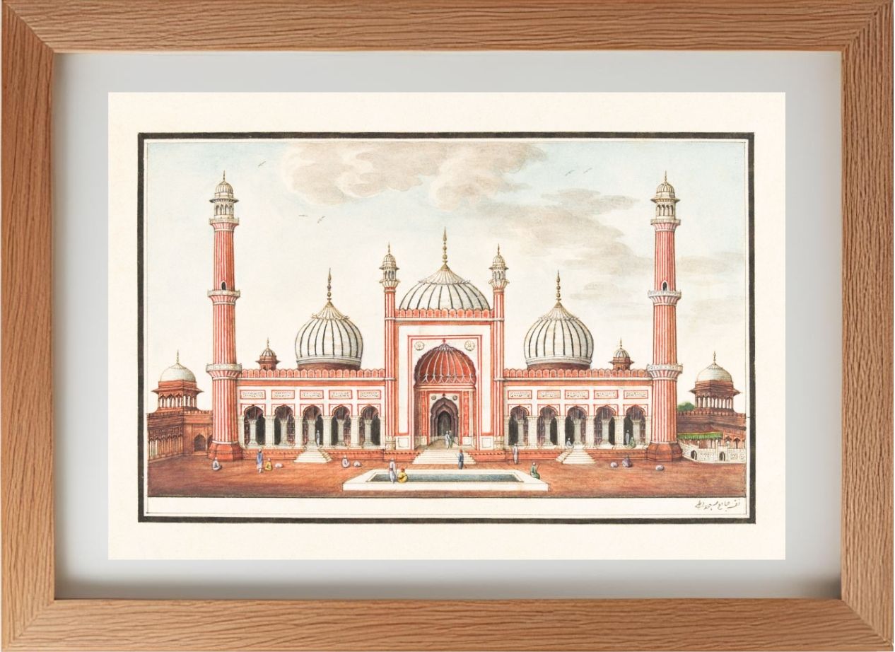 The Jami Masjid, Prayer Court, Delhi