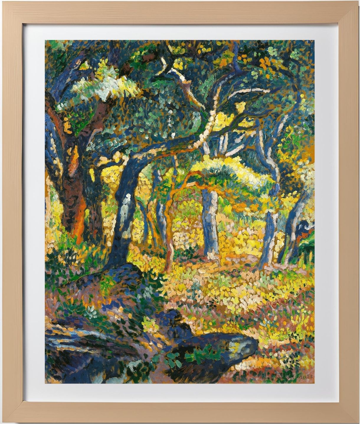 Une clairière en Provence (Étude)